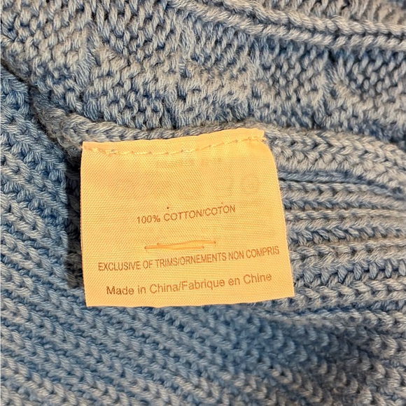 Tory Burch Blue Cable Knit Sweater - Picture 11 of 11